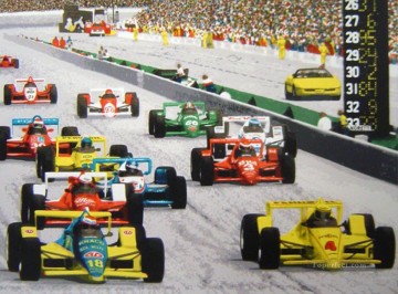 スポーツ Painting - F1スポーツの印象派
